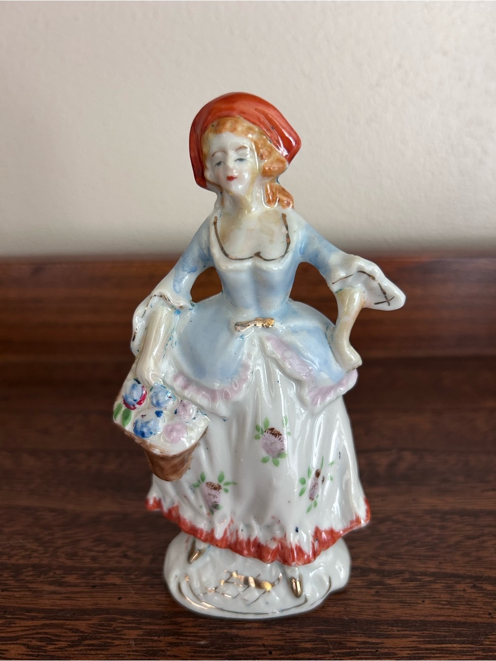 Marked Vintage Occupied Japan Porcelain Lady Figurine